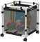 Pool Fellows Panier de rangement en plastique pour piscine, support pour nouilles, jouets, flotteurs, serviettes, organisateur en maille pour équipements de natation, mini style
