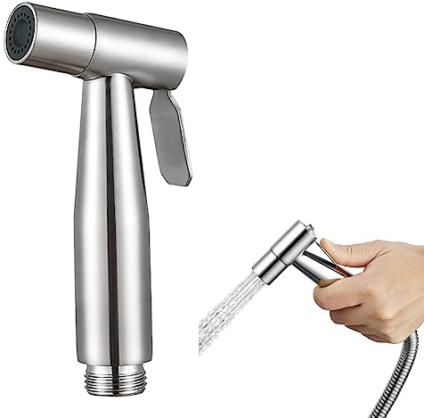 Pulvérisation de Toilette,Pulvérisation pour Bidet à Main,Douchette Toilette WC,Pulvérisateur de Baignoire Portatif,Douchette à Main pour Bidet,pour Salle de Bain et la Cuisine et des Toilettes