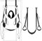 FOCICE Door Sex Swing Liebesschaukel Sexschaukel, Bequeme Sex Swings Mit Extra Breiten Polstern Verstellbaren Riemen, Robustes SM Bondage Set Sexspielzeug Für Paare Extrem Sex, Hält Bis Zu 220kg