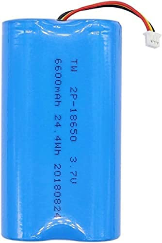 1s2p 18650 6600mah Baterías De Litio 3 7v 18650 Batería Recargable De Iones De Litio con Cables Y Conector JST-XH 2P