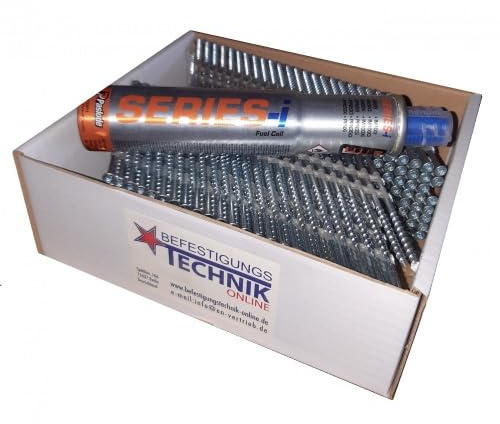 34° Nagelschrauben 3,2x50mm verzinkt Streifennägel TX15 passend für Paslode IM90Ci IM100Ci