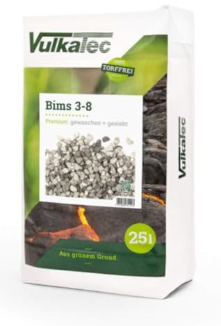 Vulkatec Bims Premium 3-8 mm 25 Ltr. Vulkanisches Gestein Bodenhilfsstoff