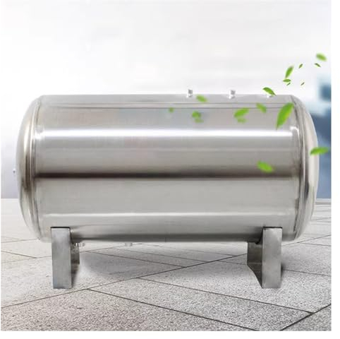 Vaso de expansión Tanque de presión horizontal grande de agua de pozo 100L 160L 200L 250L 300L 500L, tanque de presión de almacenamiento de agua de emergencia de acero inoxidable para bomba de pozo (