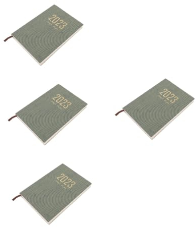 EXCEART 4 Stück Agendabuch 2023 listones para manualidades 2022-2023 Planer write board Notizbücher schülerkalender Notizblöcke Englischer Planer 2023 Terminkalender Notizbuch Zeitplan a5