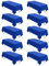 10er-Pack rechteckige Tischdecken, 153 x 260 cm Königsblau Tischdecke, Polyester-Tischdecke für 1,8 m große rechteckige Tische, Flecken- und knitterfrei, waschbare Stoff-Tischdecken für Hochzeit