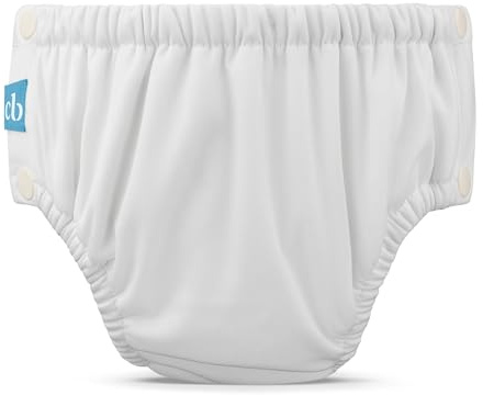 Charlie Banana wiederverwendbare Schwimmwindel – White - L (10–16 kgs)
