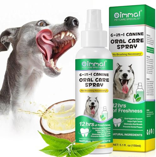Onznoz Hunde Mundpflege Mundwasser, Dental Formula Wasserzusatz Für Hunde, Hundezahnreinigung, Unterstützung Der Mundhygiene, Bekämpft Zahnstein, Saubere Zähne, Frischer Atem (Spray 150ml)
