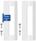 VIOKS Lot de 2 poignées de porte blanches 200 x 70 x 45 mm - Poignée de réfrigérateur universelle avec distance de fixation 82 à 163 mm - Poignée pour porte de réfrigérateur et congélateur - Pièces de
