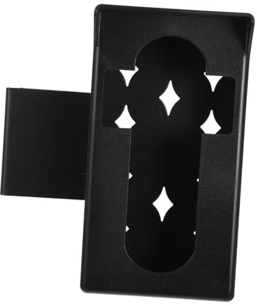 Uonlytech 1 Set Doorbell Bracket Holder Mount Door Mount -Theft Mount Doorbell Mount Abs Black