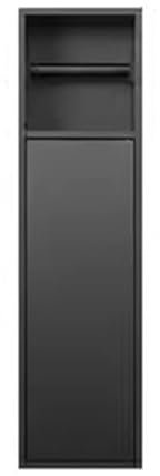 GLFNB Niche en Acier Inoxydable, étagère de Rangement de Salle de Bain, Porte-Brosse de Toilette encastré, Porte-Papier Toilette, Aucune Installation de carrelage requise (Noir, 60 x 16 x 12,5 cm)