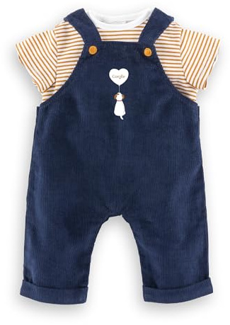 Corolle T-Shirt und Latzhose, Marineblau, Kleidung, für Puppen, 36 cm, ab 2 Jahren, 9000141890