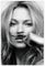 Generisch Kate Moss Leinwand-Poster, Schwarz-Weiß, Wandkunst, Foto, Büro, Wohnraum, Geschenk, ungerahmt, 40 x 60 cm