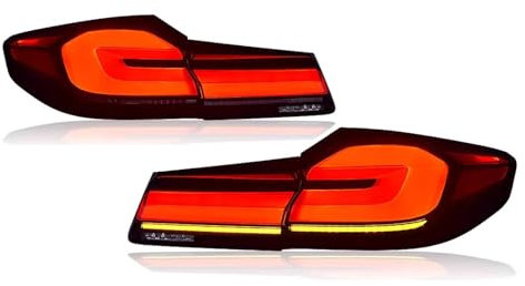 WLLLLa Auto Rückleuchten für BMW G30 G38 Serie 5 M5 530 540,Auto Heckstoßstange Rücklicht Reflektor Licht Satz Autozubehör