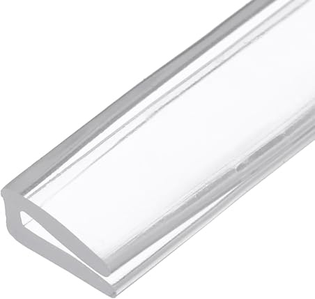 PATIKIL Gummidichtungsstreifen, flexibler U-K-Kantenverkleidung, wasserdichter Kantenschutz, schalldicht, Türdichtungsstreifen für Blech-Auto, passend für 1 mm (1/64 Zoll), 3 m Länge, transparent