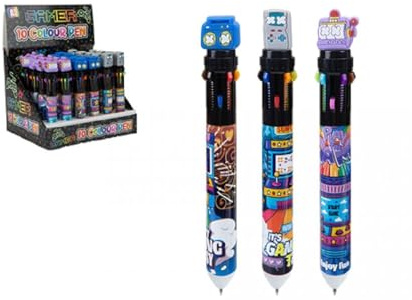 Gamer Design 10 Multicoloured Pen Assorted Colour Options