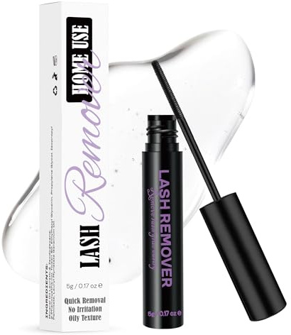 GAQQI Lash Remover for Eyelash Clusters, Eyelash Glue Remover for DIY Lash Extensions, Gentle Oil Texture Formula