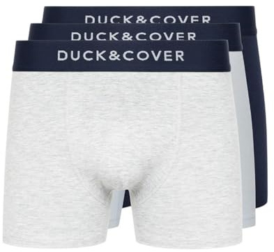 Duck and Cover Men's 3 Pack of Sagnet Boxers in Blue