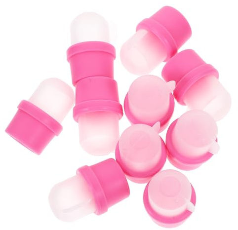 BEBEMOKO Nail Remover Cover Soak off Caps for Gel Polish, Reusable Resin Nail Soaker Cover, Comfortable to Wear, 20 Pcs for DIY