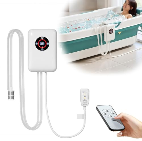 Riscaldatore Piscina-1200W Riscaldatore Per Vasca Da Bagno ，Separazione Acqua Ed Elettricità，Protezione Dal Surriscaldamento，Adatto Per Vasche Idromassaggio, Piccole Piscine
