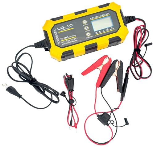 WELDINGER Autobatterie-Ladegerät LG10 smartinvert 10A Load Repair Boost 6-24V Autos, Motorräder, Boote, Blei-Säure-, Calcium-, Gel-, AGM-, Wet-, EFB-, Lithiumbatterien, vollautomatischer Ladezyklus