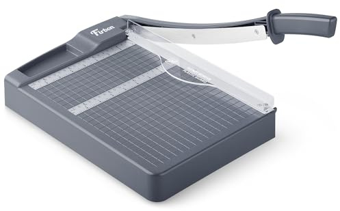 Firbon 12 Guillotine Paper Cutter,Heavy Duty 12-Sheet Capacity Paper Trimmer with Safety Guard and Blade Lock for Cardstock, Photos, Scrapbooking, Office, Classroom, Studio