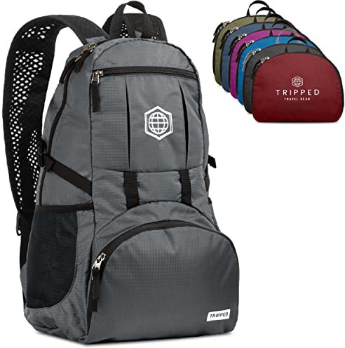 WorldTraveler|HD Reisen Sie Daybag Rucksack - Best Water Resistant Ultra leichten Tagesrucksack für Männer und Frauen Orange Wandern