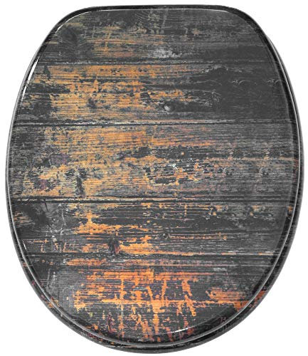 Sanilo Toilet Seat, Great Range of Colorful Toilet Seats, Stable Hinges, Easy to Mount (Vintage)