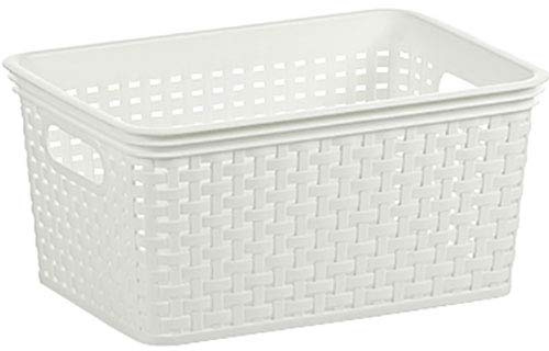 Kela Korb Rio 28x20x13cm in weiß, Plastik, 30 x 15 x 10 cm