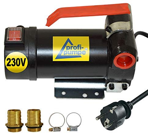 Pompe Diesel 230V Pompe à Mazout Pompe à Biodiesel Pompe à Huile Pompe à Fût Électrique Diesel Star 160, Moteur Puissant Enroulement en Cuivre avec 2 Douilles en Laiton, 40lpm