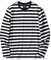 Zengjo Mens Striped Long Sleeve T Shirt, Black&white Wide, XL