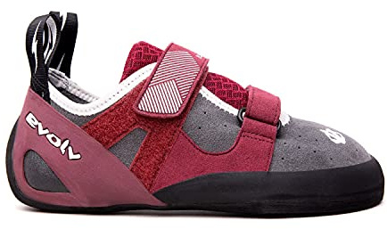 Evolv Elektra Climbing Shoe - Women's Merlot/Gray 4