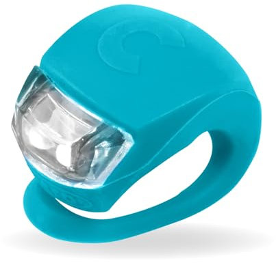 Micro Scooters | Classic Scooter/Bike Light | Kids Cycling Accessories | LED Flashing | Battery Operated | Waterproof | Boys & Girls | Aqua