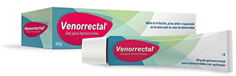 Venorrectal, Gel para Hemorroides con Aplicador, Alivio del Picor, Ardor e Irritación, Reduce Hinchazón y Favorece la Cicatrización, 50g