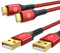 sweguard Cavo USB C 3.1A [2 pezzi 1m] ricarica rapida, cavo di ricarica USB C nylon tipo C per Samsung Galaxy S21 S20 S10 S9 S8 Plus, Note10/9/8, M31 M30s M20, A20e A71 A52 A51