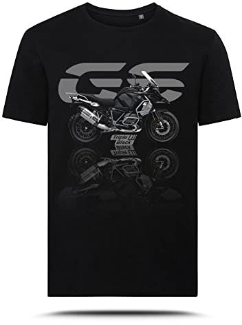 AZgraphishop T-Shirt mit Grafik R 1250 GS ADV Triple Black Logo Style TS-BM-007, Schwarz , XXL Tall