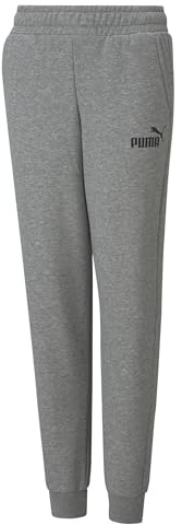 PUMA ESS Logo Pants FL cl B, Jungen Gestrickte Hosen, Medium Gray Heather, 586973