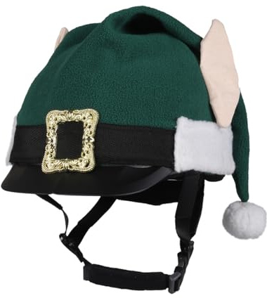QHP Weihnachtsmütze Helmüberzug Reithelm-Überzug Elfen