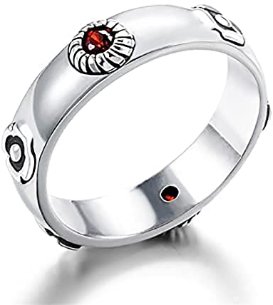Kader Howls Castle Ring, S925 Silber, Anime, Howl Sophie, Kostüm, Schmuck, Cosplay, Requisiten für Damen und Herren, Einheitsgröße, Legierter Stahl, Kristall