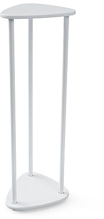 Fix2Place – Colonna di fiori regolabile fino a 75 cm / 30 pollici alto bianco – Supporto per altoparlante fiori – per interni ed esterni – resistente alle intemperie – organizzatore personalizzato