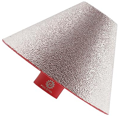 Brocas Chaflán Biselado Diamante 82mm - FOCSTOL Fresa Diamante para Agrandar y dar Forma Orificios Existentes en Azulejos para Porcelánico Cerámica Mármol Granito M14 Rosca