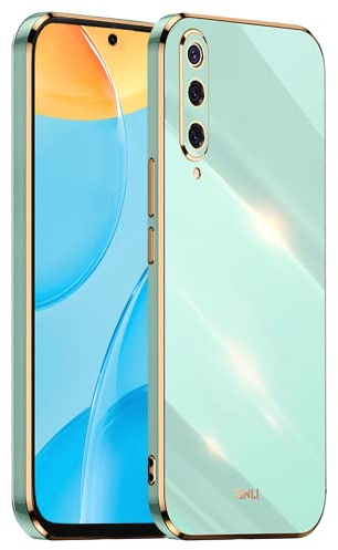 HONLEN Hülle für Xiaomi MI 9/9 Pro (6.39 Inches), Weiche Silikon-TPU-Hülle, Galvanisiertes Rahmendesign - Grün