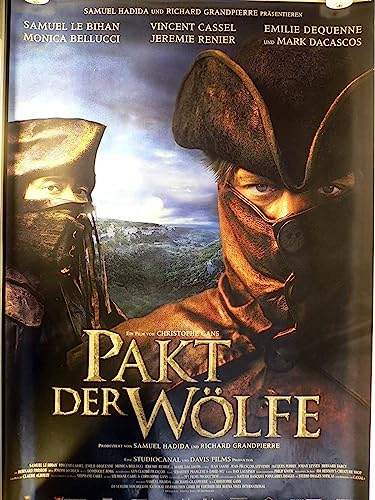 Pakt der Wölfe - Monica Bellucci - Mark Dacascos - Filmposter A1 84x60cm gerollt