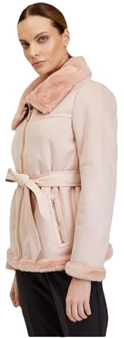 Veste en daim rose pour femme. ORSAY, Rose, 38