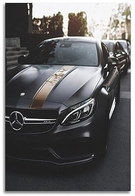 KTIN Dream Racing Poster AMG C63 Coupé C205 Sportwagen-Poster, dekoratives Gemälde, Leinwand, Wandposter und Kunstdruck, modernes Familienschlafzimmer-Dekor-Poster, 30 x 45 cm