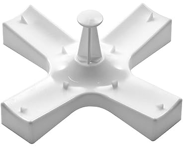 St@llion Microwave Potato Baker Rack for Baking Potatoes | Jacket Potato Holder Stand, Kitchen Accessory Tool | BPA Free, Hold Up to 4 Potatoes, White (Pack of 1)