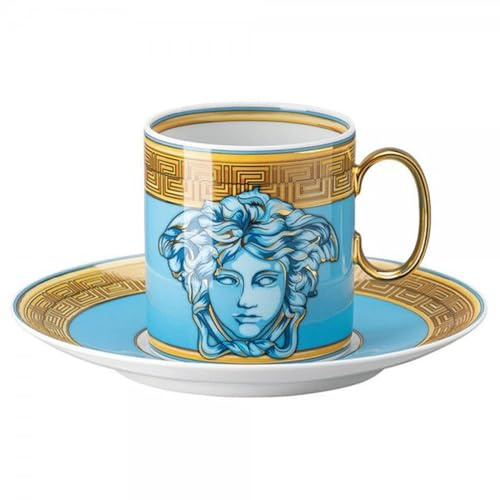 Versace Medusa Amplified Blue Coin Kaffeetasse 2-TLG.
