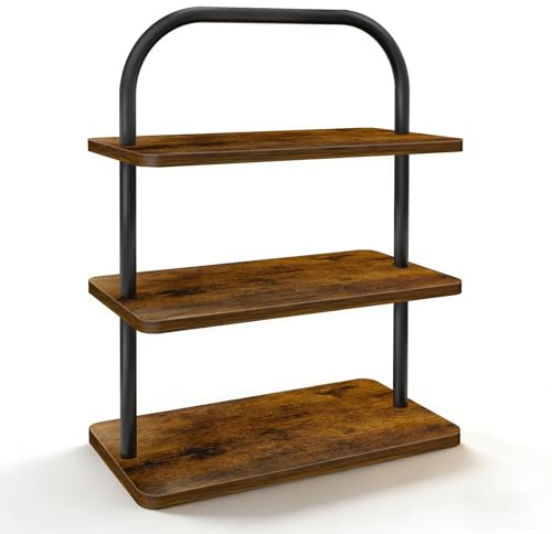 OugeWood Cupcake Stand, 3 Tier Wood Cupcake Stand for 50 Cupcakes Large Dessert Stand Cupcake Display Stand Cupcake Tower for Farmhouse Decor, Party Serving Tray, Vendor Dessert Table Display Set