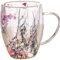 Weddflower Tasse Fleur Avec PoignéE 300 Ml De Thé En Verre Tasses De Fleurs SèChes Tasse Fleurs à Double Couche