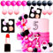 Makeup Cake Toppers Glamour Party Decorations Pink Girl Birthday Cake Topper Balls Cake Topper Spa Birthday Party Cake Toppers