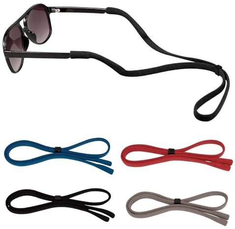UEPOA Brillenband Sport, 4 Stück Brillenband Herren Verstellbarer Brillenbänder Schwimmfähig Sportbrillenband Anti Rutsch Brille Sportband Brillenkordel für Männer Frauen Kinder